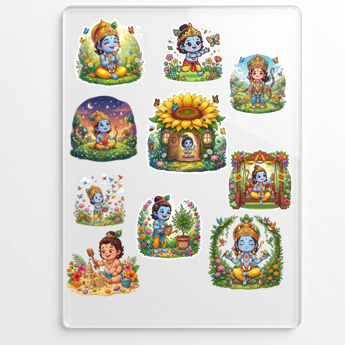 Baby Krishna DTF Sticker Sheet | DTF Sticker, Multiple Designs-image-7