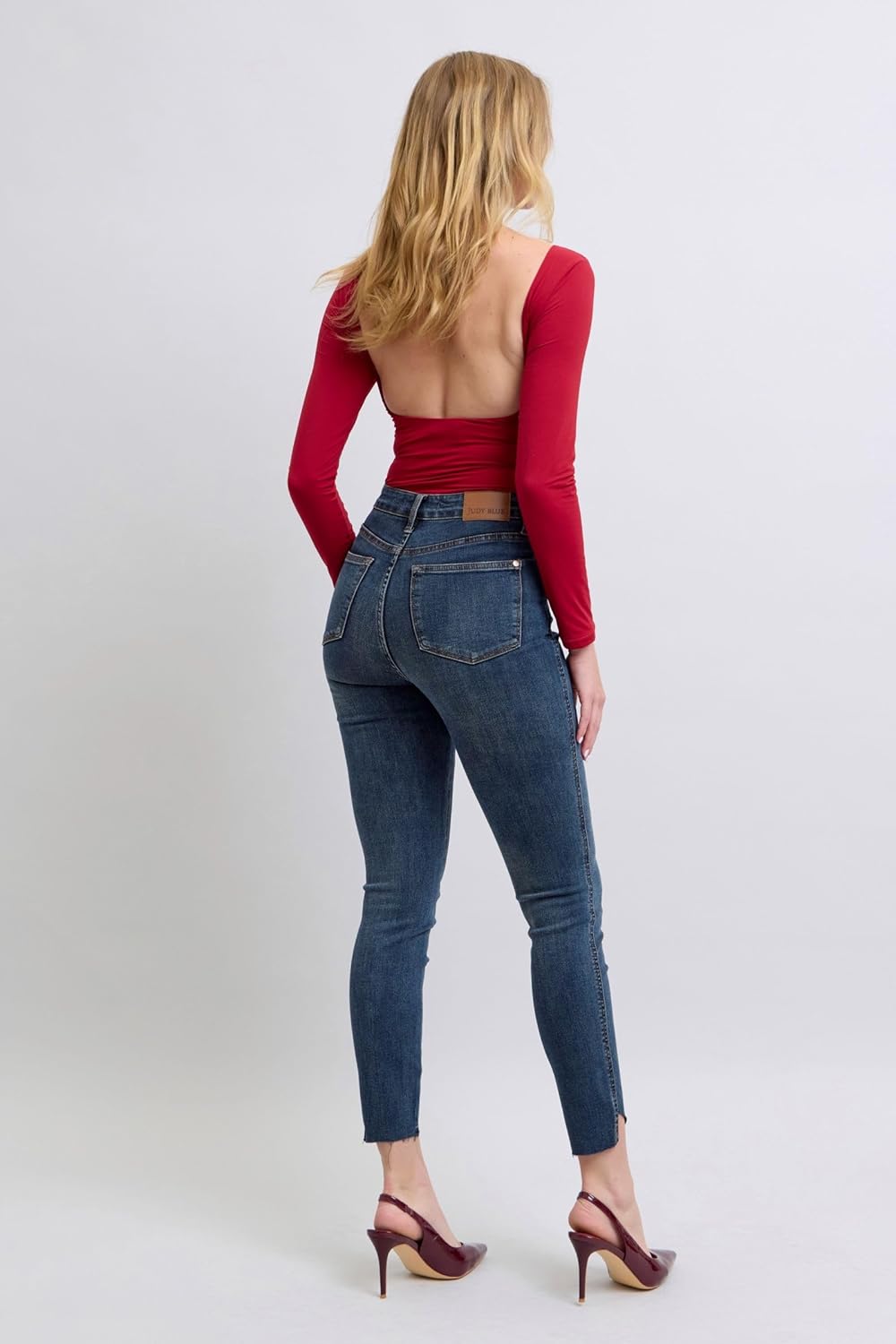Judy Blue HW Tummy Control Step Hem Skinny Jeans - Ultimate Comfort & Flattering Fit - 88913