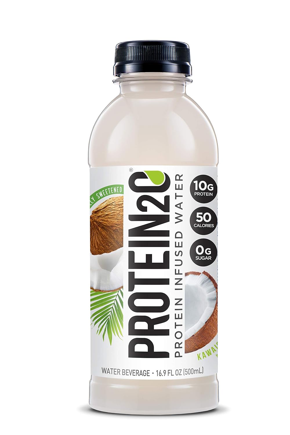 Protein2o 10g Whey Protein Infused Water, Kawaiola Coconut, 16.9 oz Bottle (Pack of 12)