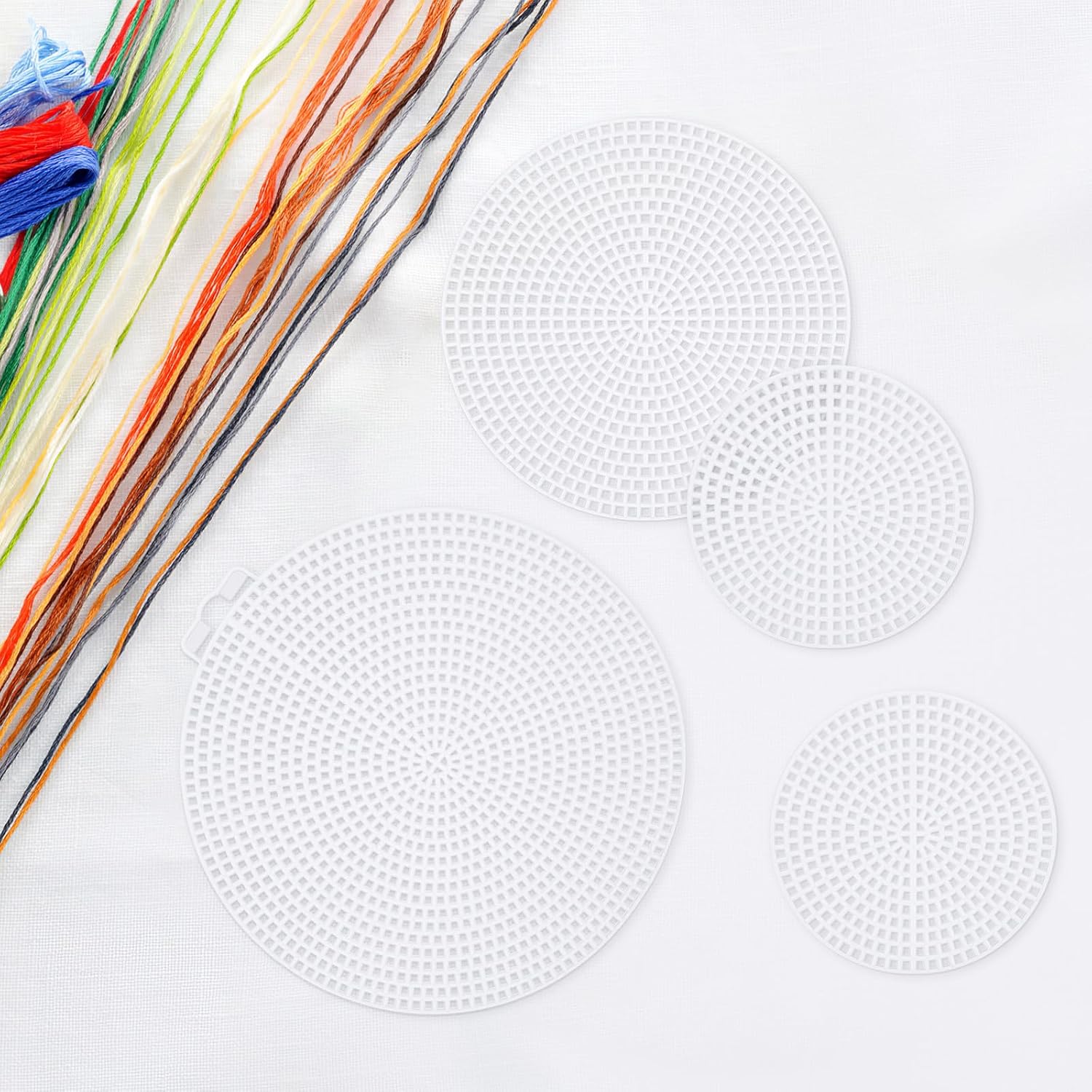 IDEANATEGRATE Household Stitch Mesh Plastic Canvas Sheets for Embroidery, Cross Stitch, Needlepoint (5., 4.,) Smooth Surface and Neat Holes