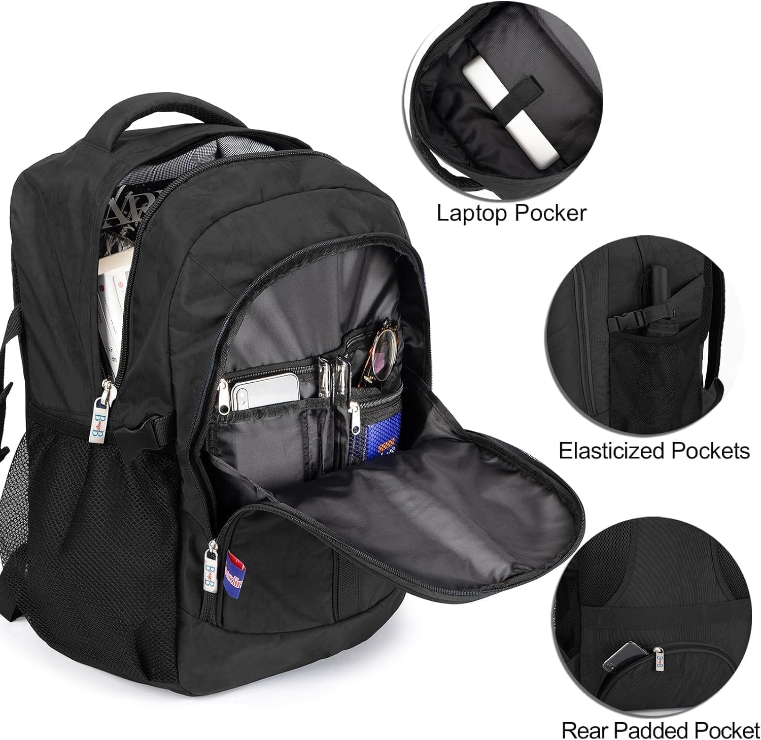 Boardingblue Under-Seat Backpack for Spirit, Frontier - Fits 18 x 13 x 8 Inches - Perfect Personal Item for Easy Air Travel - TSA Approved