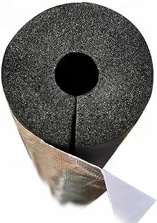 2 Inch X 14 Ft Pipe Insulation Outdoor Foam Tube Freeze Protection Self Adhesive Insulation Wrap Pipe Covers for Copper Pipe, AC Line, Sprinkler(ID159mm x T20mm x L1M)