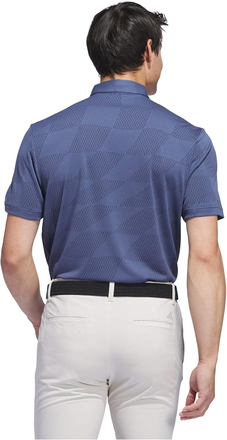 Adidas Mens Ultimate365 Textured Jacquard Polo Shirt