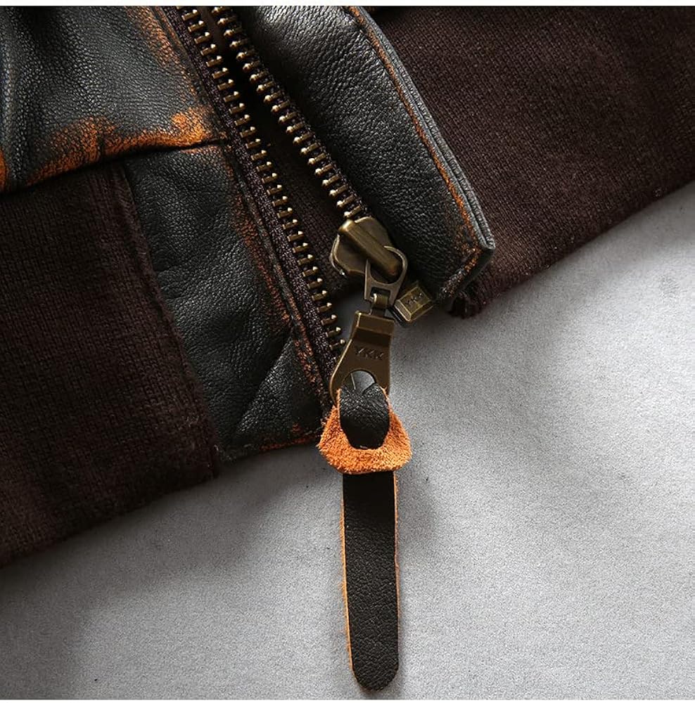 vintage A-2 レザーフライトジャケット　羊革レザー　内ボア　短丈　M 90's A-2 フライトジャケット レザージャケット size M 羊革