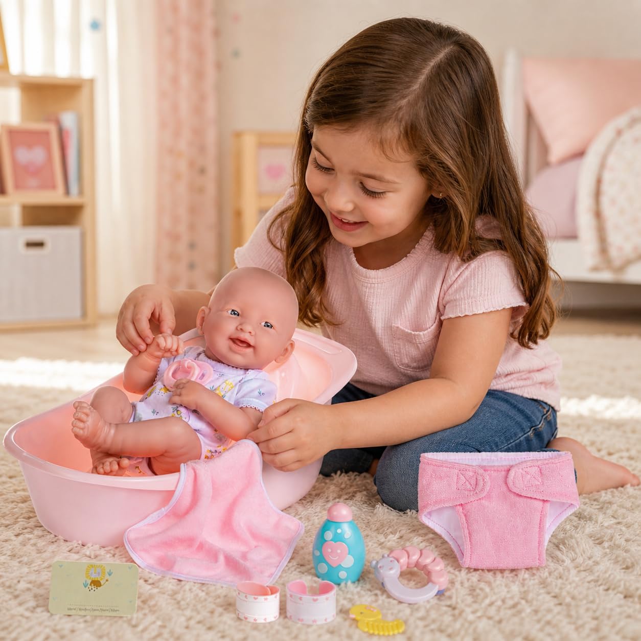 Amazon.com: 8 piece Layette Deluxe Bathtub Gift Set | JC Toys - La