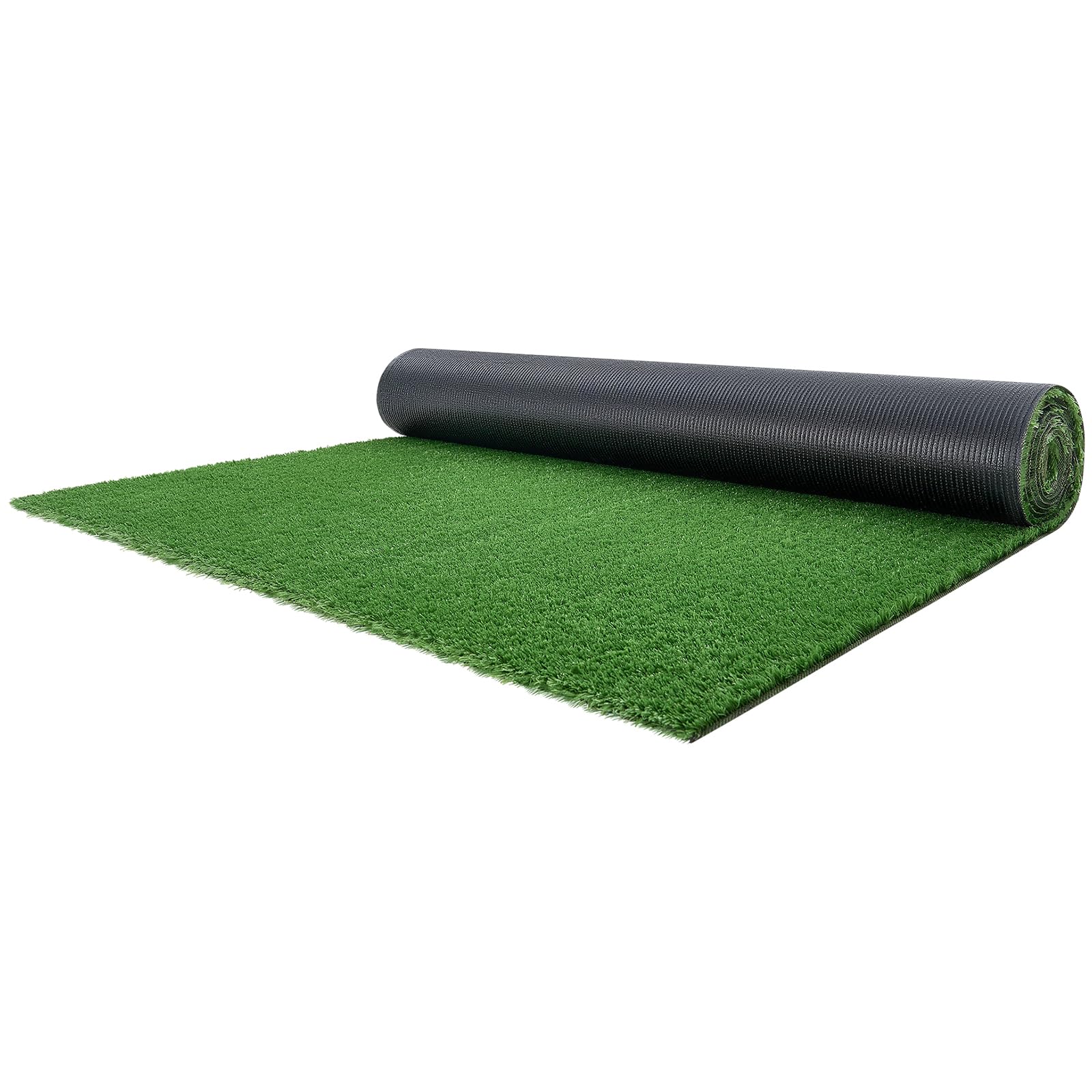 VEVOR Gazon Synthétique 304,8x91,44 cm, Tapis Gazon Artificiel, Rouleau de Pelouse Artificielle, Hauteur de Fibre 1,5 cm, avec Trous de Drainage, pour Jardin, Terrasse, Balcon, Intérieur, Extérieur