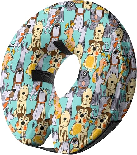 Collar inflable de cono para perro después de la cirugía, collar de recuperación protector para perros y gatos, cono suave de mascota que no impide