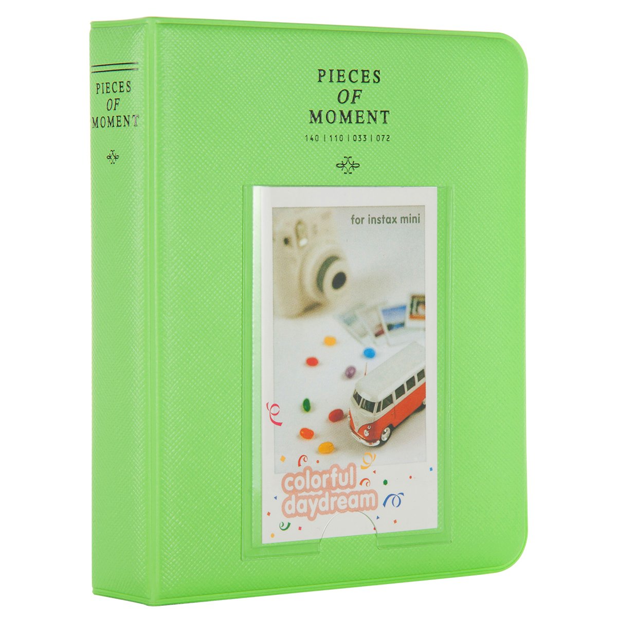 CAIUL [Instax Mini 9 Photo Album] Compatible Pieces of Moment Book Album for Films of Fujiflm Instax Mini 7s 8 8+ 9 25 26 50s 70 90 (64 Photos, Lime Green)-image-26