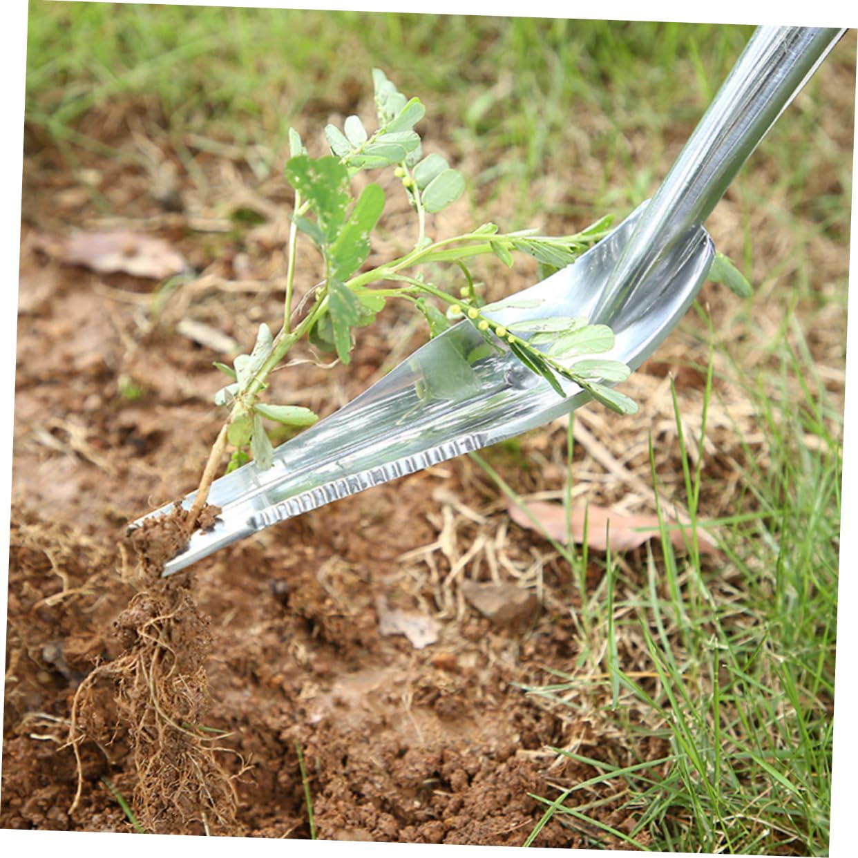 Yardwe 2stücke Hand-wiederherstellungsschaufel Tragbarer Unkrautentferner Aluminiumlegierung Langlebiges Gartenwerkzeug Für Effektives Jäten Und Wurzelentfernung Rot