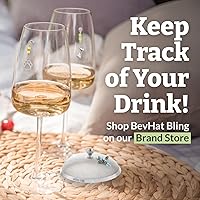 Vista 6 de BEV HAT Fundas de acero inoxidable para bebidas (paquete de 2), fundas para copas de vino para exteriores, protegen cócteles, tazas de café, tazas