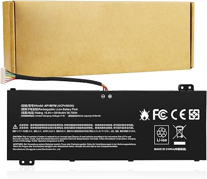 AP18E7M Battery for Acer Nitro 5 AN515-44 Nitro 7 AN715-51 Nitro 5 AN515-54 AN517-51,Predator Helios 300 PH315-52 PH317-53,Aspire 7 A715-74G,AP18E8M 4ICP4/69/90 4ICP4/70/88 KT.00407.009 KT00407009