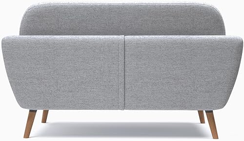 Miniatura 5 de Artdeco Home Oakland sofá biplaza  estilo moderno de mediados de siglo, tapicería de tela suave, diseño para espacios pequeños, sala de estar y