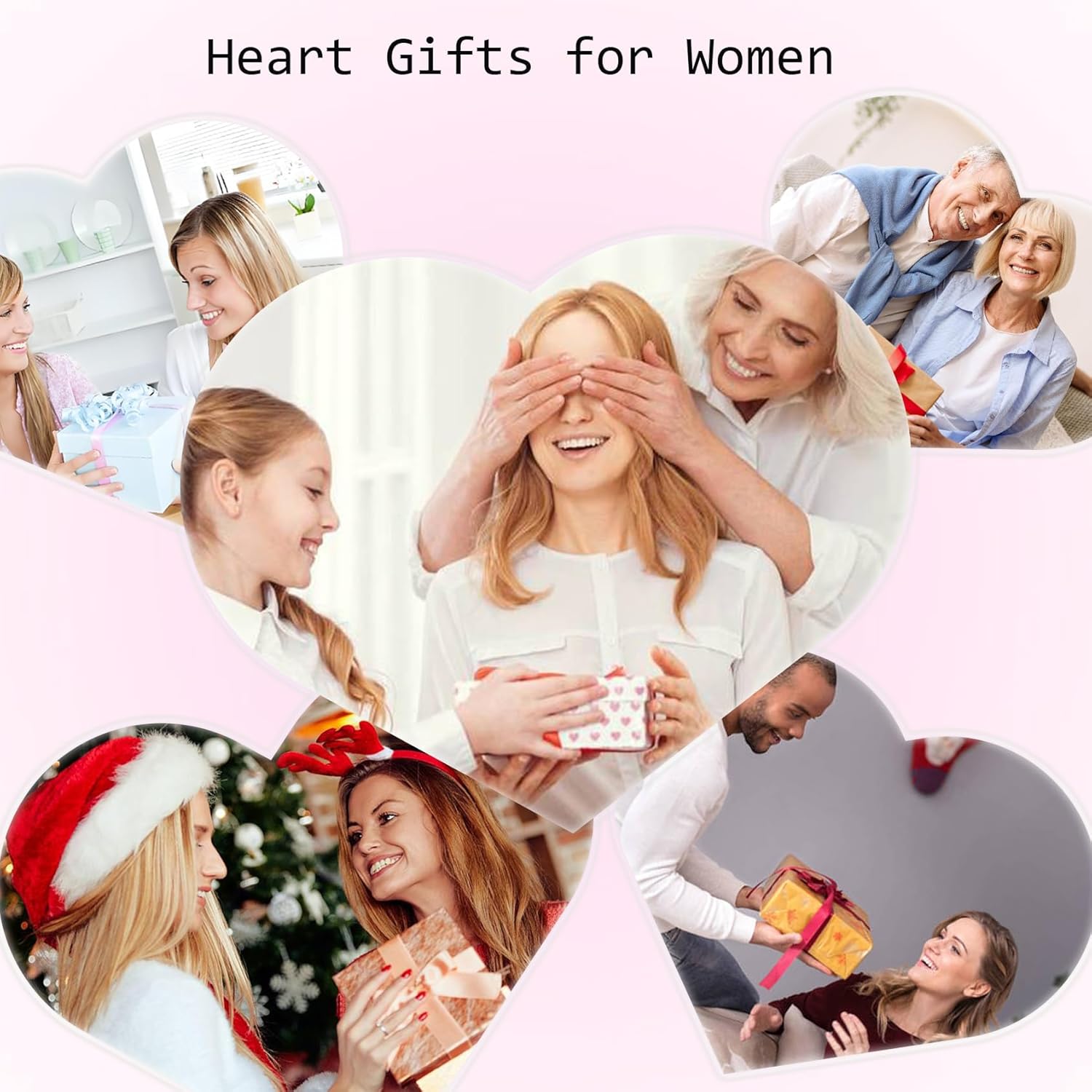 KURGOOL Heart Purse Clutch Purses and Handbags, Small Crossbody Bag with Golden Chain, Birthday Gifts for Women, Mom, Sister - Image 7