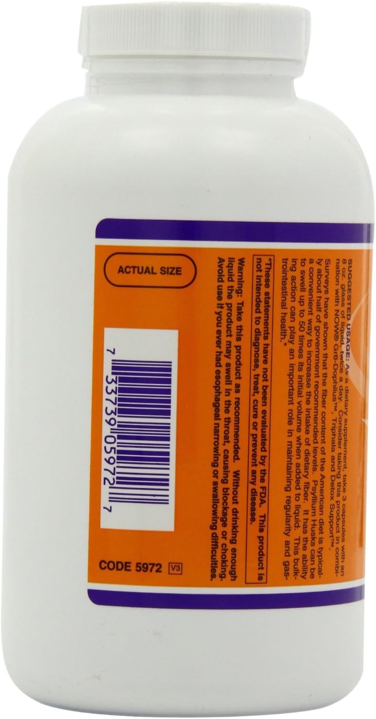 Psyllium Husk 500 mg - 500 Veg Capsules, Pack of 3, Total 1500 Capsules