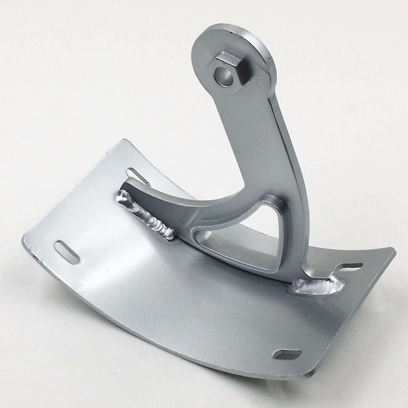 Motorcycle Swingarm Side Mount Curve License Plate Bracket for 2006-2013 Suzuki Boulevard M109R 109R (Silver)