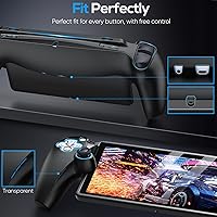 Vista 19 de FYOUNG Funda protectora para PlayStation Portal, funda protectora de silicona suave con protección completa y agarre antideslizante para el pulgar
