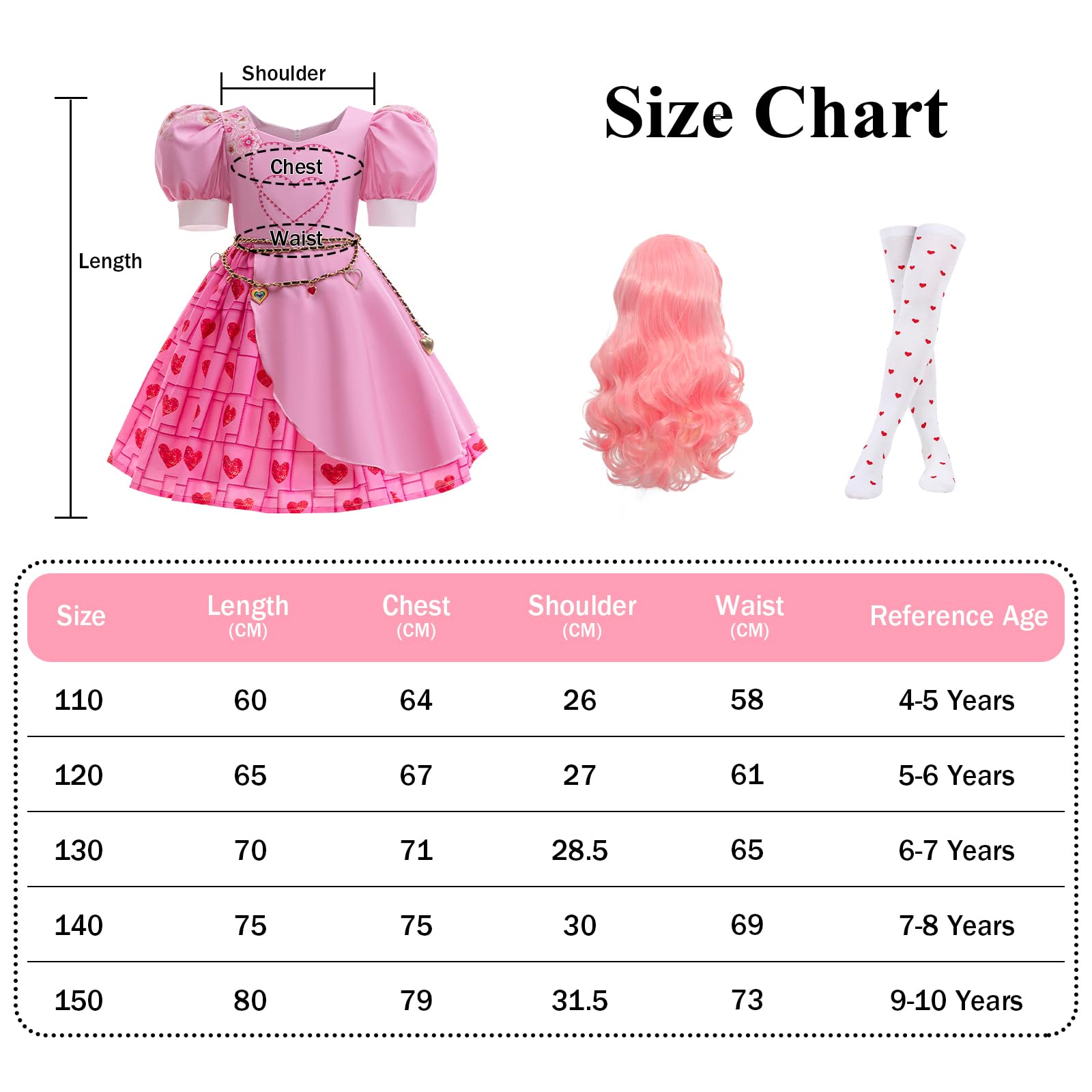Rotes Prinzessinnen-Kostüm für Mädchen, Prinzessinnen-Kleid für Mädchen, Kostüm, Halloween