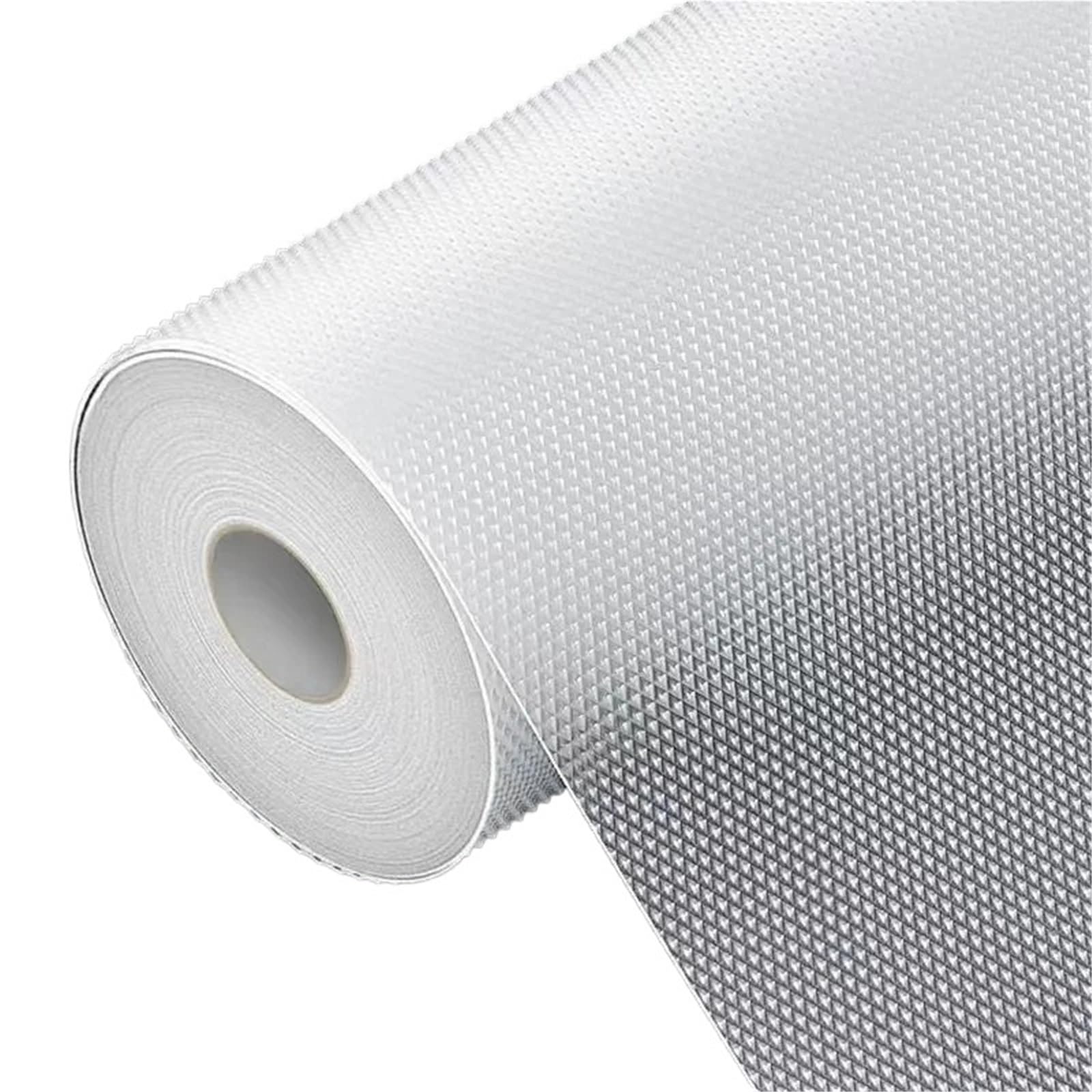 DCUIPG 2pcs Kitchen Cabinet Liner Eva Waterproof Refrigerator Mat Placemat Non-Sticky Easy To Clean Drawer for Drawers(White 1,300X45Cm)