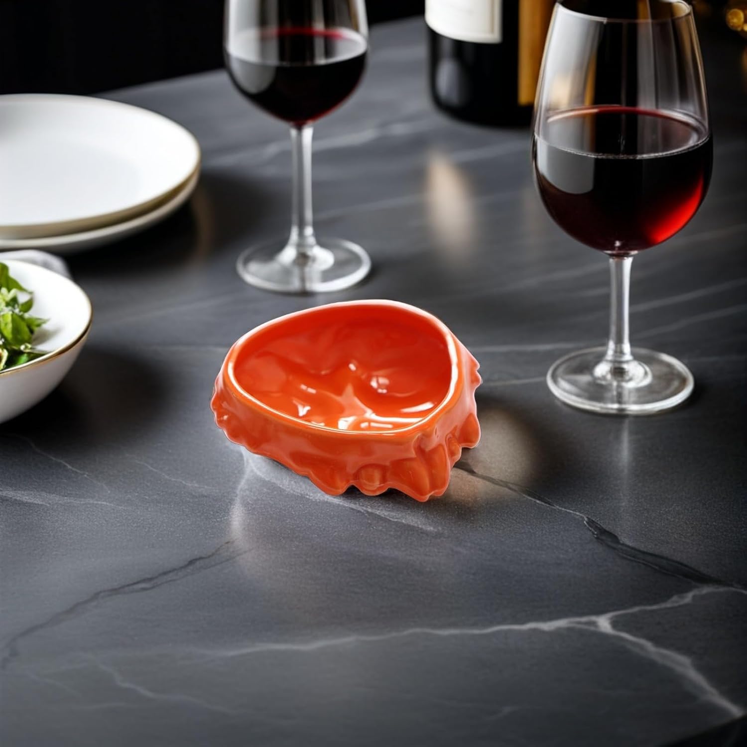 Japanese Style Crab Bowl Ceramic Serving Dish for Food Storage