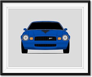 Chevy Camaro Z28 (1978-1981) 2nd Generation Inspired Poster Print Wall Art Decor Handmade (Unframed)