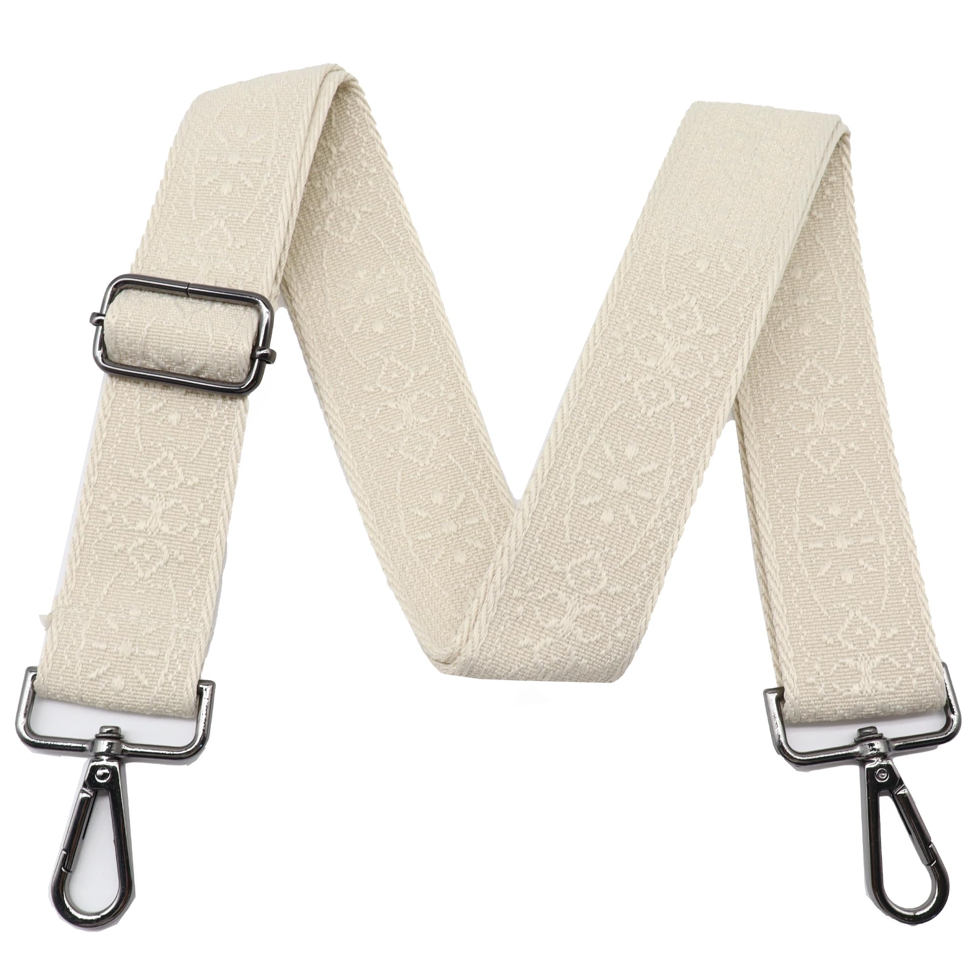 LEMEDE Purse Strap Adjustable Replacement Crossbody Bag Strap Retro Jacquard Embroidery Shoulder Straps for Canvas Bag