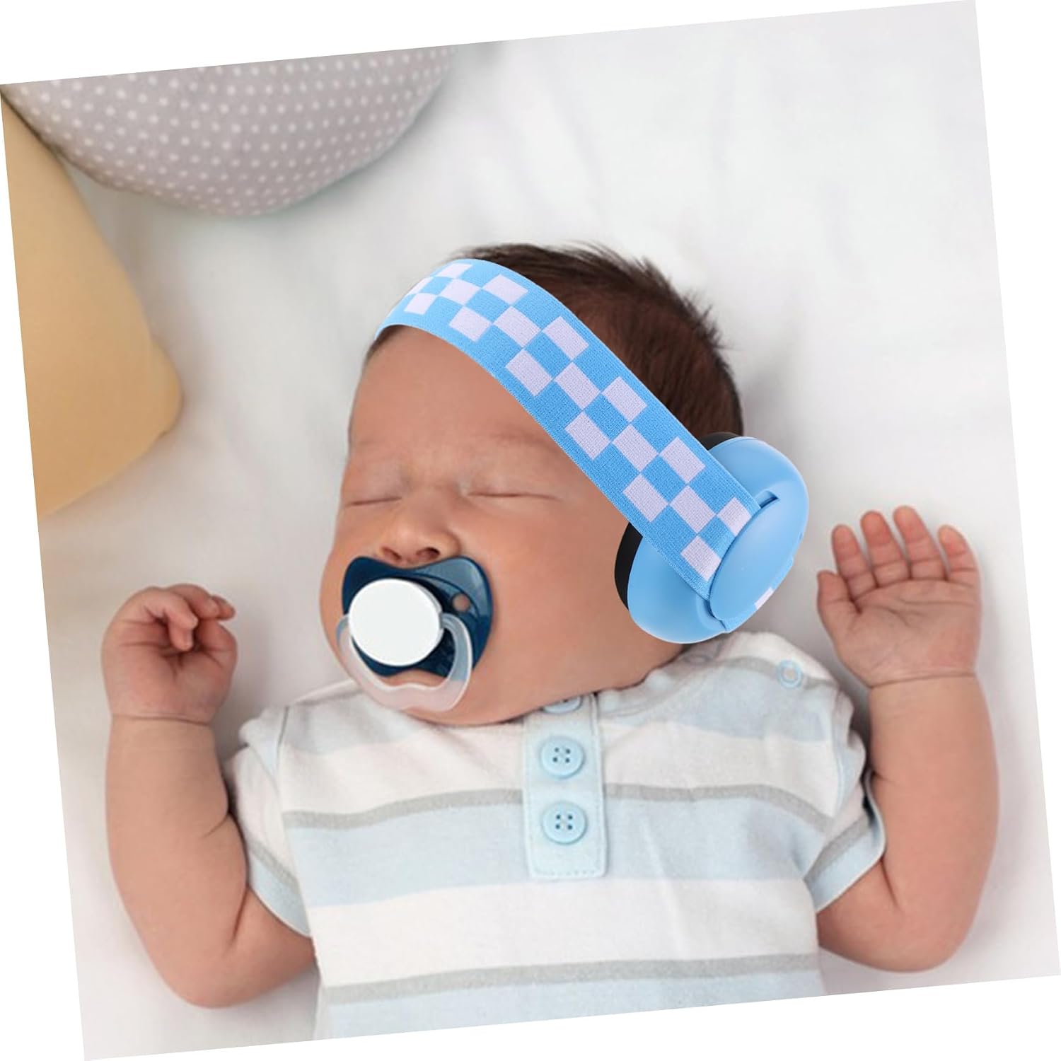 Adjustable Ear Muffs with Elastic Headband for Hearing Protection Noise Reduction for Travel and Sleep Cute Cartoon Design Ear Muff for Airplane and Noise Safety