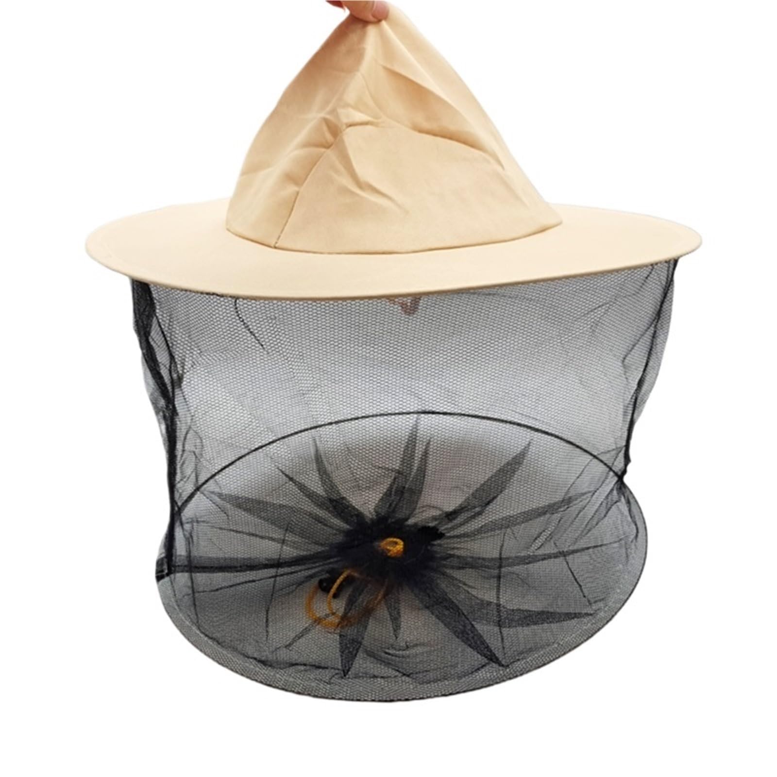 Sombrero de pez con malla red multicolor y cierre de cremallera para la cara 8