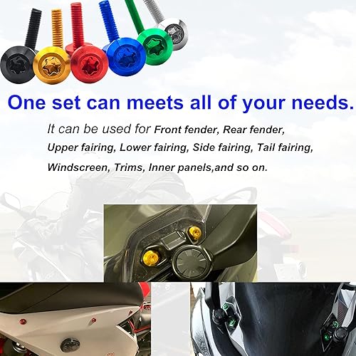 Miniatura 2 de Kit de pernos de carenado de motocicleta, 195 piezas, tornillos de sujeción, versión mejorada para CBR 600RR 1000RR 650F Suzuki GSXR600 750 1000