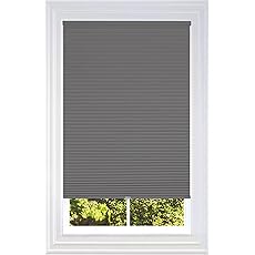 BlindsAvenue Cellular Honeycomb Cordless Shade, 9/16" Single Cell, Blackout, Sticks and Stones, Size: 35" W x 48" H