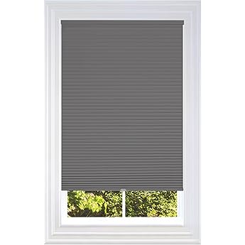 BlindsAvenue Cellular Honeycomb Cordless Shade, 9/16" Single Cell, Blackout, Sticks and Stones, Size: 35" W x 48" H