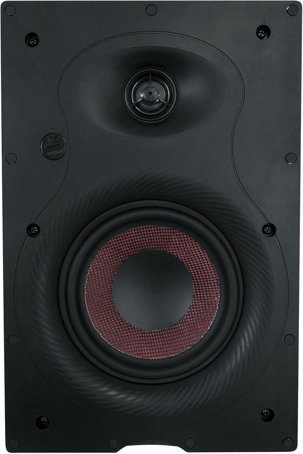 Rockville Pair WA658 240W in-Wall Speakers, 6.5" Kevlar Woofer, Silk Dome Tweeter, Magnetic Grilles, 3-Position Tweeter Control, 8-Ohm, for Home Theater & Whole-House Audio