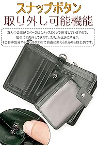 Amazon | [XANGETOR] 財布 メンズ 二つ折り 人気 本革 小銭入れ