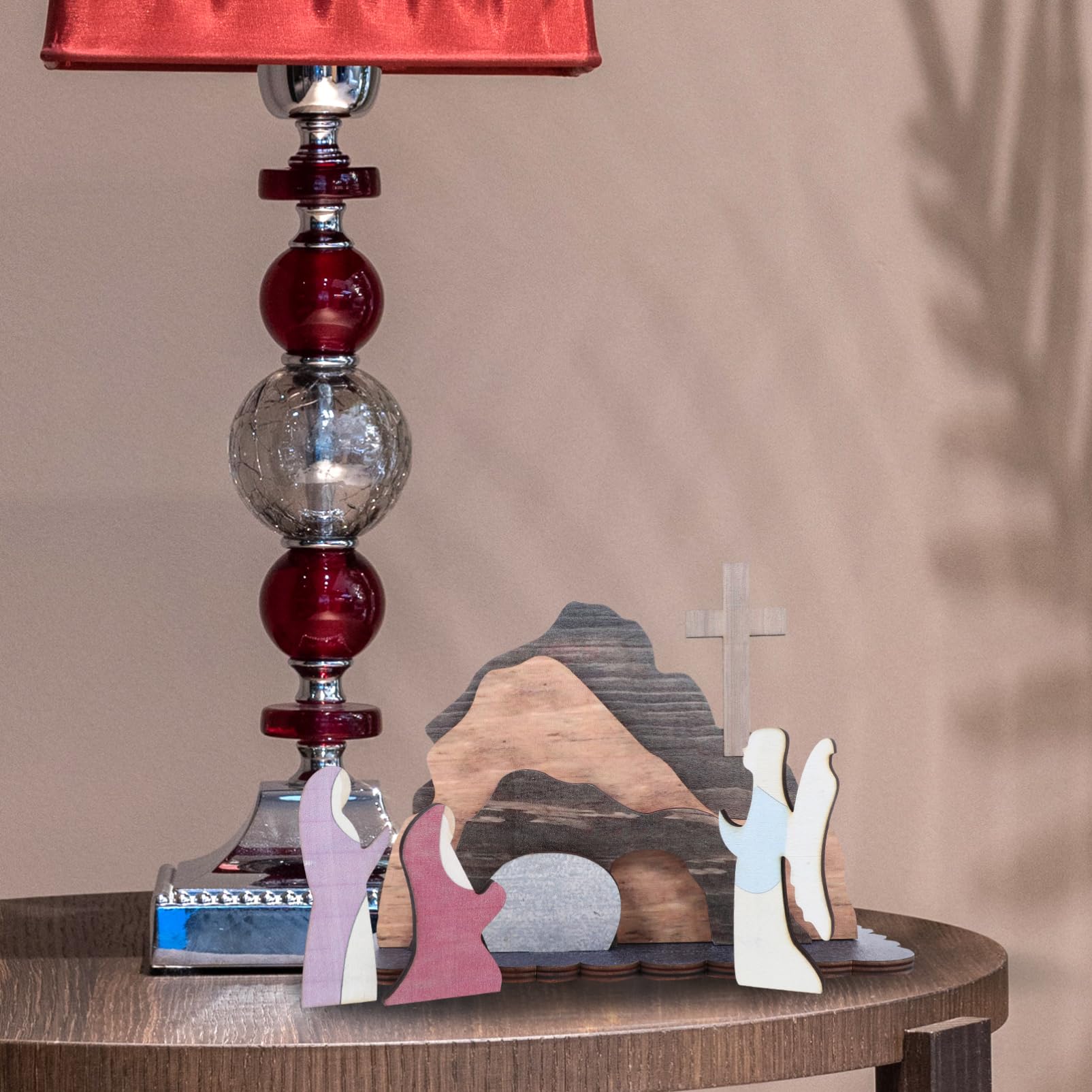 Alipis 4 Sätze Osterdekorationen Weihnachtsdekore Geburt Adventskalender Ornament Geschenkideen für Ostern Geschenkideen Ostern Osterschmuck osterlayout Holzhandwerk hölzern