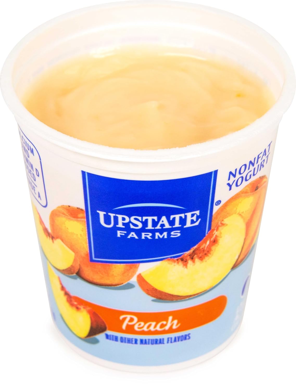 Upstate Niagara Coop Peach Rich and Creamy Yogurt, 8 Ounce -- 12 per case.