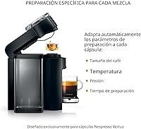 Vista 5 de Cafetera y máquina de espresso Nespresso Vertuo de De'Longhi, Piano Black