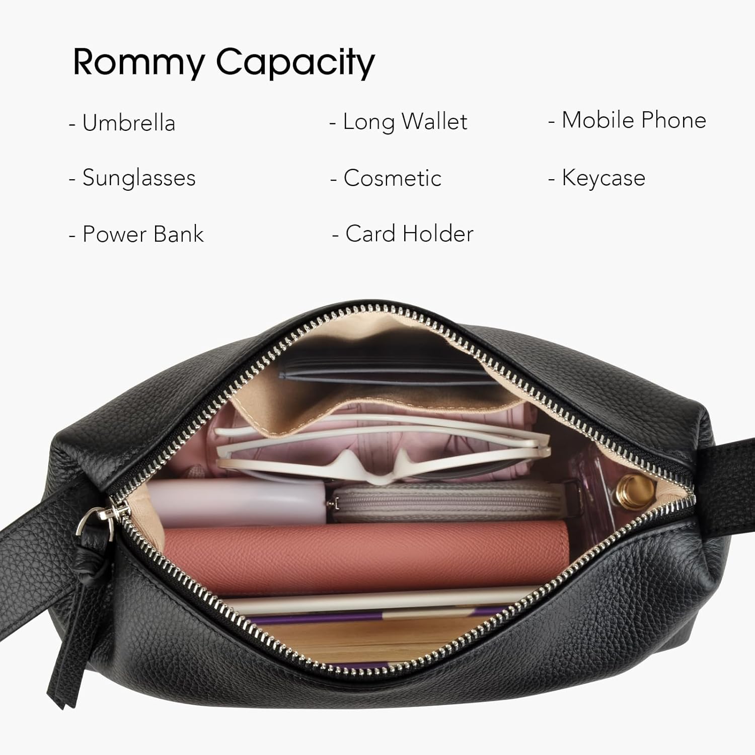 Premium Full-Grained Leather Crossbody Bags for Women, Slouchy Shoulder Bag with Adjustable Strap and Tote Handbag - Image 7