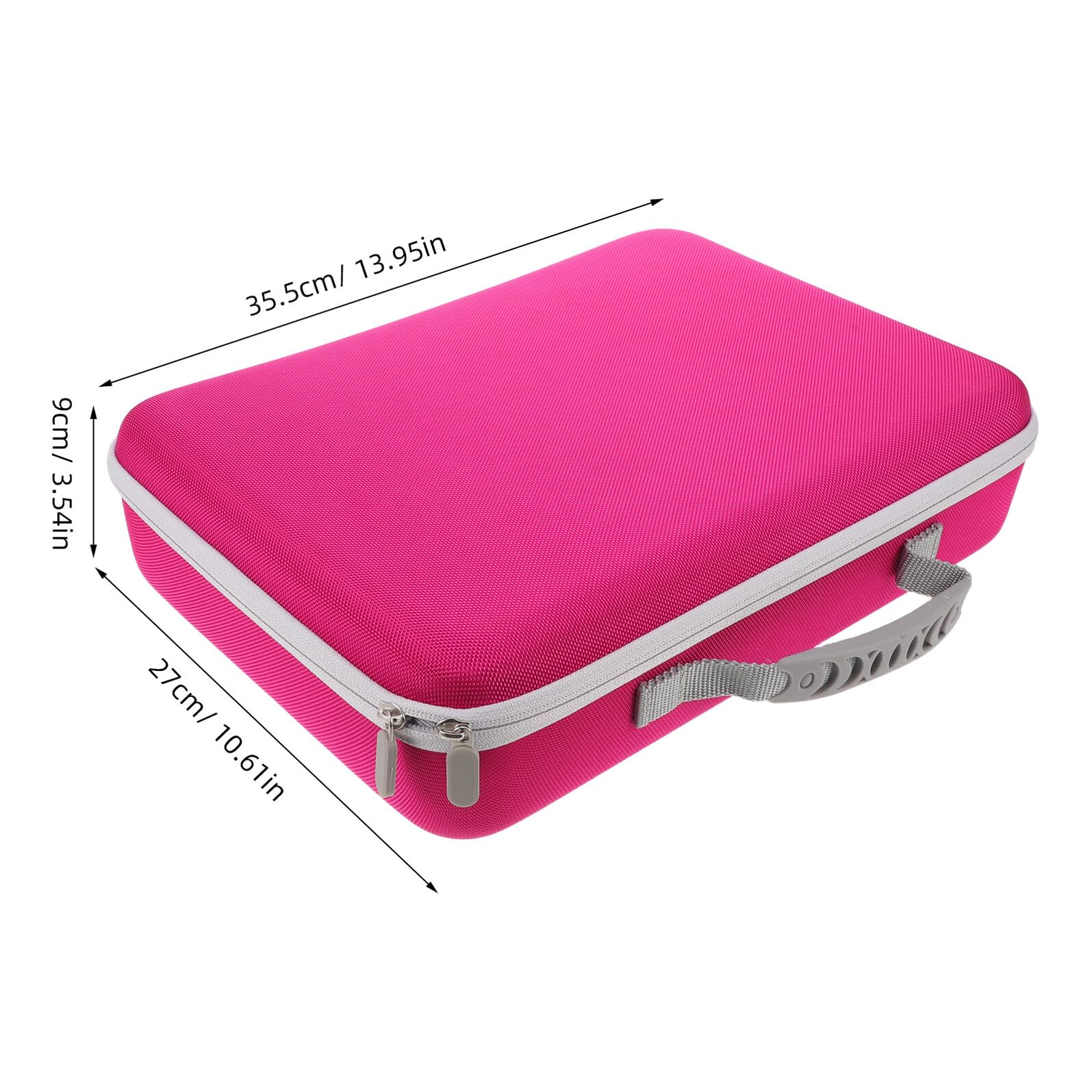 Beaupretty Bolsa de Transporte para Secador de Pelo Hd16 Color Rosa Fucsia, Estuche Portátil con Compartimentos Internos y Protección Eva para Viaje y Almacenamiento Seguro