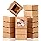 Zonon 30 Pcs Soap Boxes for Homemade Packaging, Mini Kraft Treat Boxes with Window for Bakery Candy Soap Making Gift Packaging(2.56 x 2.56 x 1.18 Inch,Brown)