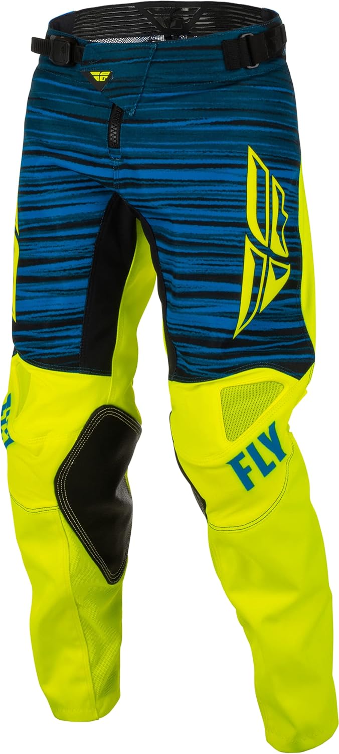 Fly Racing 2022 Youth Kinetic Wave Pants (Hi-Vis/Blue, 18) - Image 4