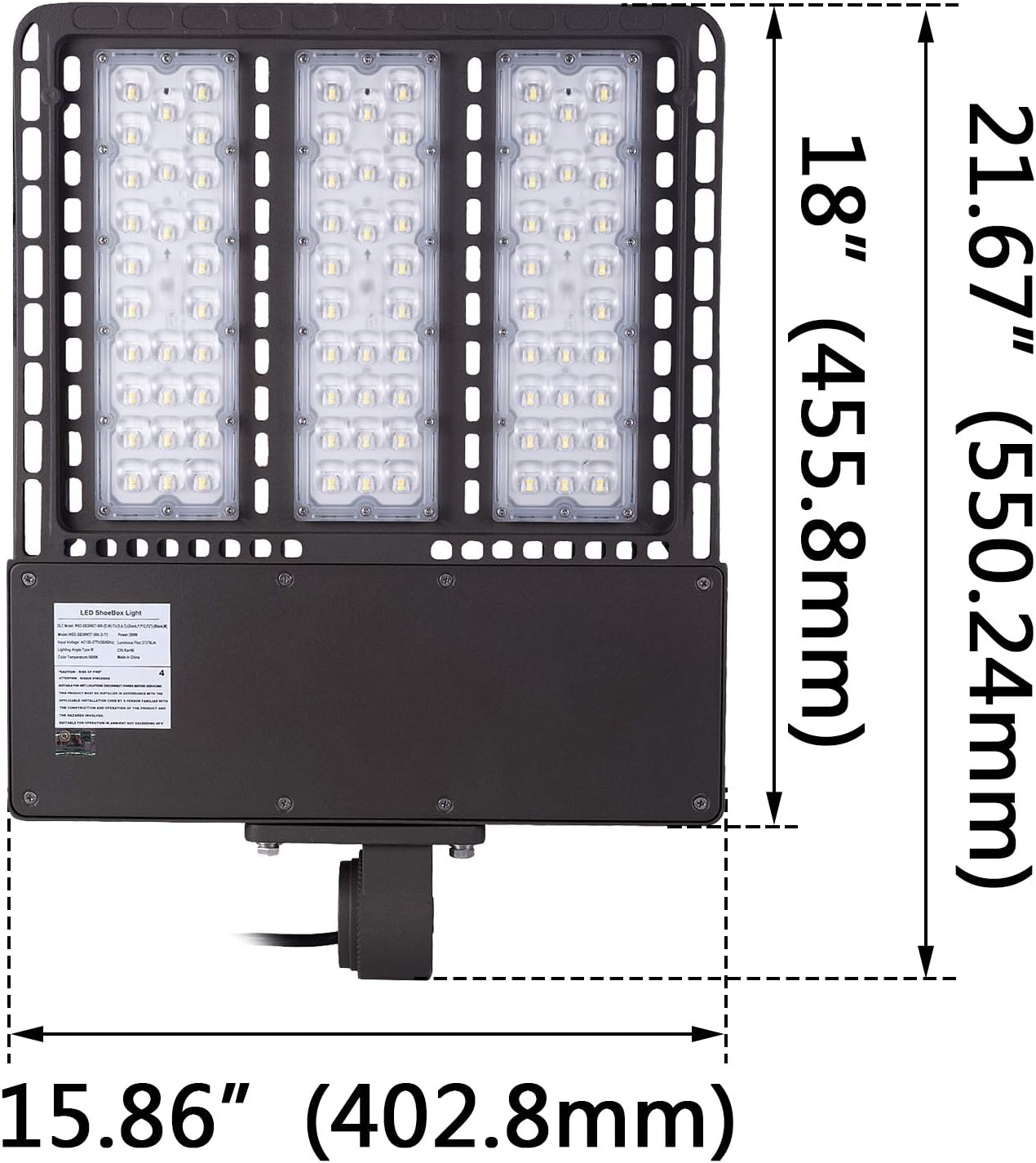 Hоttеѕt Sаlеѕ 1000LED LED Shoebox Pole Light 300W 33,600Lm, 1000W HID/HPS Equal, 5000K, AC100-277V Input Voltage, Waterproof IP65, for Street Area, Parking Lot Lights Fеаturеd Prоduсt 1000LED LED Shoebox Pole Light 300W 33,600Lm, 1000W HID/HPS Equal, 5000K, AC100-277V Input Voltage, Waterproof IP65, for Street Area, Parking Lot Lights