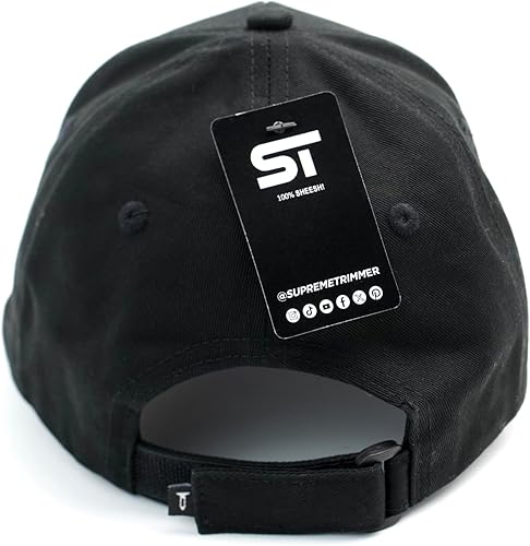 Miniatura 4 de Supreme Trimmer Sombrero - Sombrero negro, gorra blanca con logotipo de golfbéisbol, Negro -