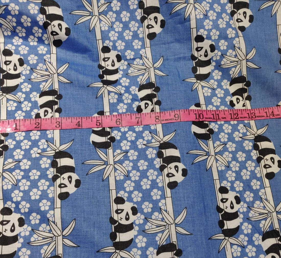 Chemise imprimée popeline coton Yes Blue Panda 38S pour homme - 7