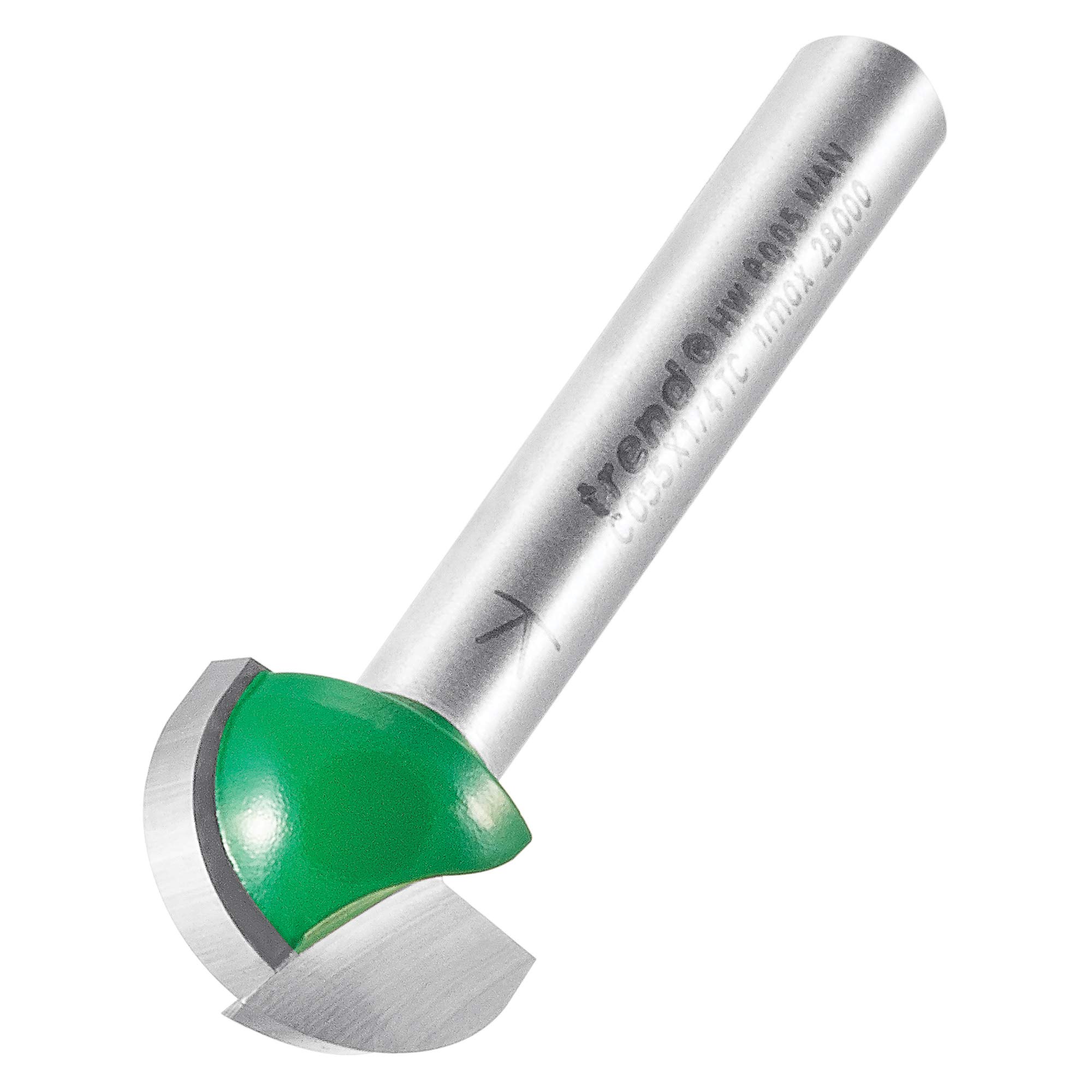 Trend Craftpro Cavetto Router Cutter, 1/4 Inch Shank, 7.9Mm Radius And 15.9Mm Cut Diameter, Tungsten Carbide Tipped, C055x1/4Tc