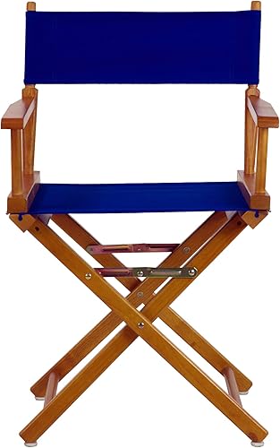 Miniatura 4 de Casual Home - Silla de director de 18 in, marco roble miel, lona azul real