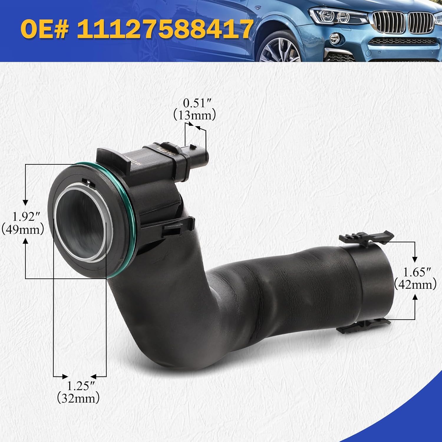 11127588417 Crankcase Vent Hose for 2012-2018 BMW 228i 320i 328i 428i X1 X3 X4 X5