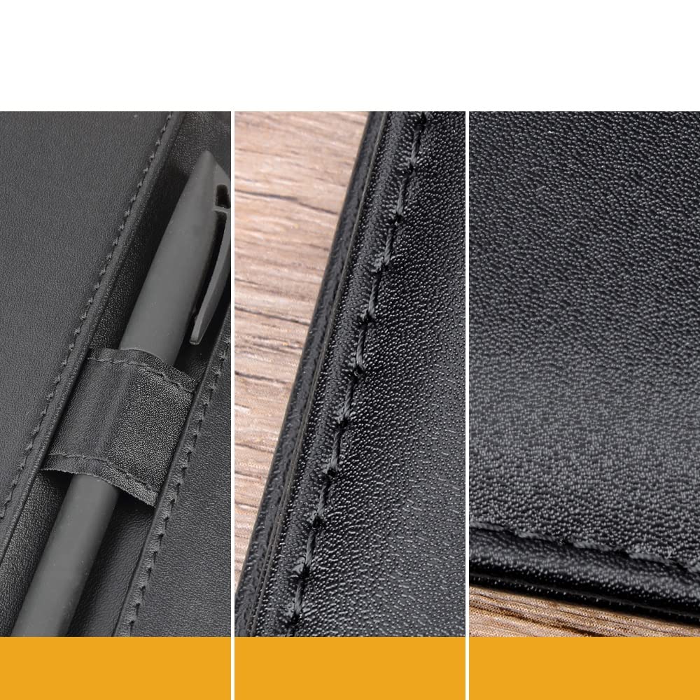 A4 Aktenordner Klemmbrett Schreibblock Memo-Clipboard Doppelclips Leder Multifunktionaler Ordner Utility Konferenzclip (Farbe: Rosso, Größe: 23 * 32 cm) (Rosso 23 * 32 cm)