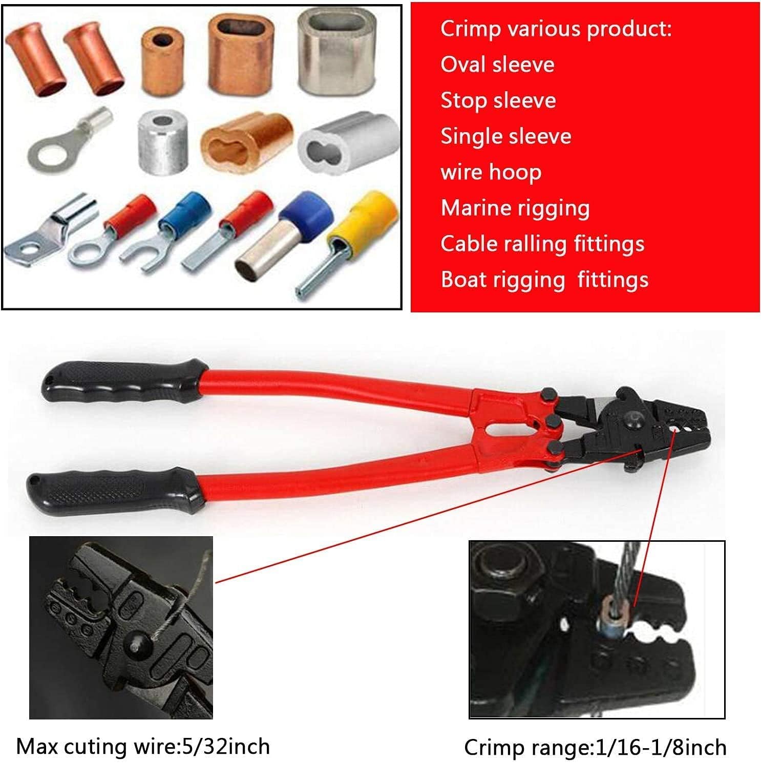 Business & Industrial Hand Swager Swaging Tool Crimping Tool Steel Wire