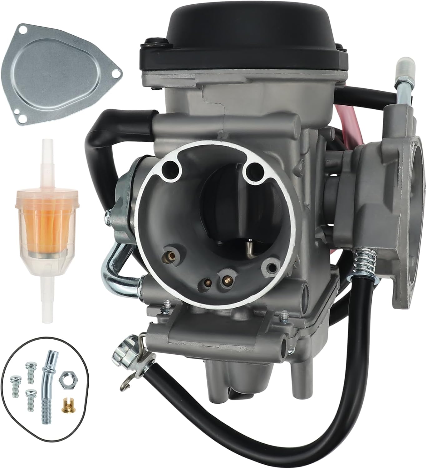 Autu Parts LTZ400 Carburetor Compatible with Suzuki LTZ400 Quad LTK400 Compatible with Yamaha Raptor 350 YFM350 For Arctic Cat DVX 400 Compatible with Kawasaki KFX 400 KSF 400 Carb