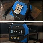 4 in 1 Laser Tape Measure,Laser Crosshairs | 130ft/40m Laser Distance Meter Display On Backlit LCD Screen with 16ft/5m AutoLock Measuring Tape | Ft/Inch/Fractions/M/mm