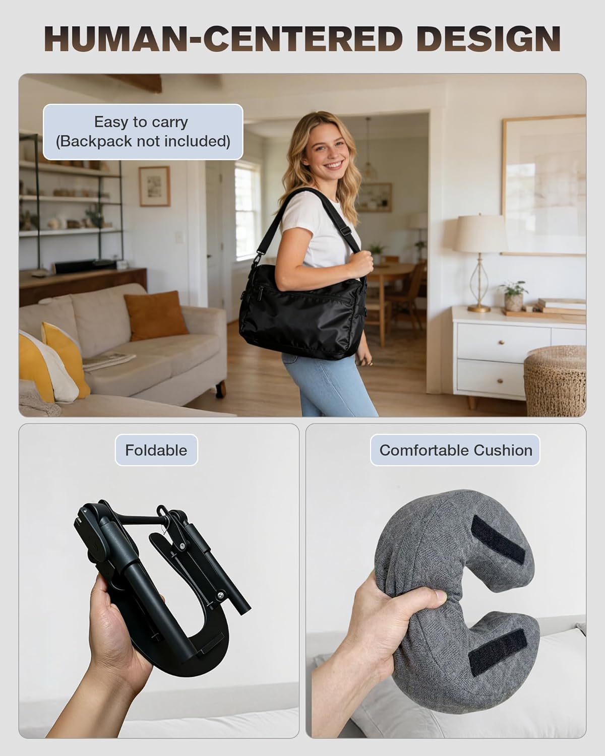 Massage Headrest for Bed, Massage Face Cradle at Home, Adjustable 18" Height Massage Head Holder for Sleeping Mattress, Comfortable Face Down Pillow After Eye Surgery